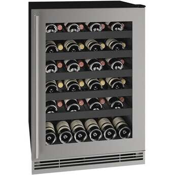 U-Line UHWC124SG01A 24 Inch Stainless Steel Built-In and Freestanding Wine Cooler