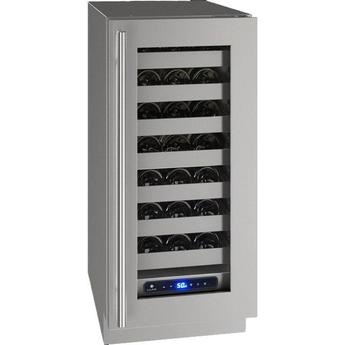 U-Line UHWC515SG41A 5 Class Series 15 Inch Stainless Steel Built-In and Freestanding Wine Cooler
