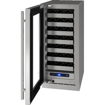 U-Line UHWC515SG51A 5 Class Series 15 Inch Stainless Steel Built-In and Freestanding Wine Cooler — thumbnail 2