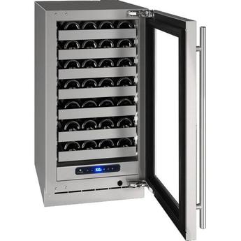 U-Line UHWC518SG01A 5 Class Series 18 Inch Stainless Steel Built-In and Freestanding Wine Cooler — thumbnail 2