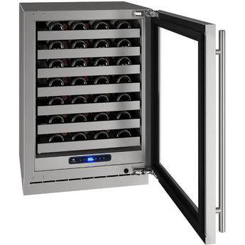 U-Line UHWC524SG41A 5 Class Series 24 Inch Stainless Steel Built-In and Freestanding Wine Cooler — thumbnail 2