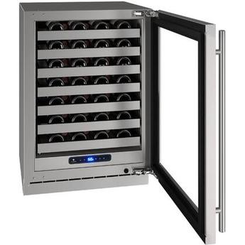 U-Line UHWC524SG51A 5 Class Series 24 Inch Stainless Steel Built-In and Freestanding Wine Cooler — thumbnail 3