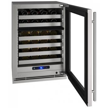 U-Line UHWD524SG41A 5 Class Series 24 Inch Stainless Steel Built-In and Freestanding Wine Cooler — thumbnail 2