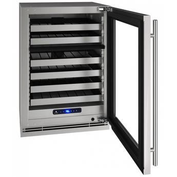 U-Line UHWD524SG41A 5 Class Series 24 Inch Stainless Steel Built-In and Freestanding Wine Cooler — thumbnail 3