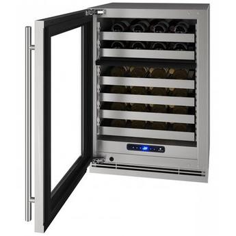 U-Line UHWD524SG51A 5 Class Series 24 Inch Stainless Steel Built-In and Freestanding Wine Cooler — thumbnail 2