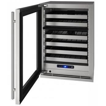 U-Line UHWD524SG51A 5 Class Series 24 Inch Stainless Steel Built-In and Freestanding Wine Cooler — thumbnail 3