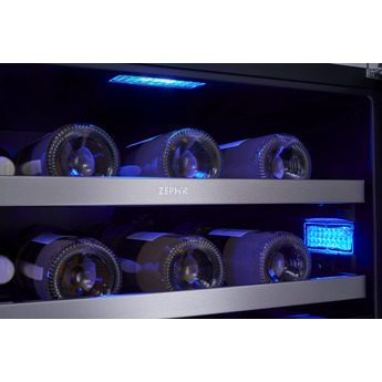 Zephyr PRW24F02BG 24 Inch Stainless Steel Built-In and Freestanding Wine Cooler — thumbnail 9