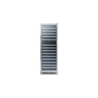 Zephyr PRW24F02CG 24 Inch Dual Zone Full Size Wine Cooler: Stainless Steel, Glass Stainless Steel