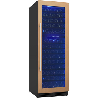 Zephyr PRW24F02CPG Wine Cooler, 24" full size, panel ready + glass, reversible, 2 zones: Panel Ready Glass — thumbnail 2