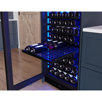 Zephyr PRW24F02CPG Wine Cooler, 24" full size, panel ready + glass, reversible, 2 zones: Panel Ready Glass — thumbnail 7