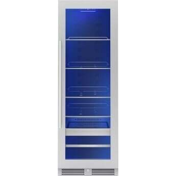 Zephyr PRWB24F02BG 24 Inch Full Size Dual Zone Wine and Beverage Cooler: Stainless Steel Stainless Steel
