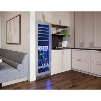 Zephyr PRWB24F02BG 24 Inch Full Size Dual Zone Wine and Beverage Cooler: Stainless Steel Stainless Steel — thumbnail 2