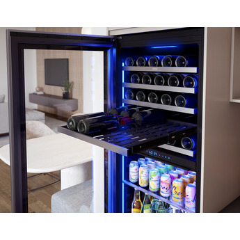 Zephyr PRWB24F02BG 24 Inch Full Size Dual Zone Wine and Beverage Cooler: Stainless Steel Stainless Steel — thumbnail 3