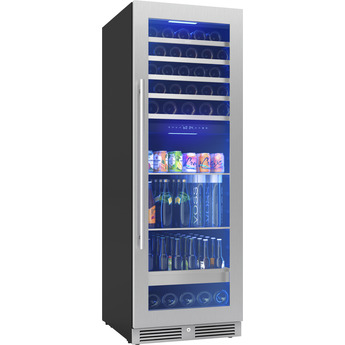 Zephyr PRWB24F02BG 24 Inch Full Size Dual Zone Wine and Beverage Cooler: Stainless Steel Stainless Steel — thumbnail 6