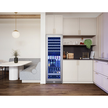 Zephyr PRWB24F02BG 24 Inch Full Size Dual Zone Wine and Beverage Cooler: Stainless Steel Stainless Steel — thumbnail 7