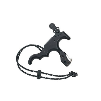 TruFire Hardcore Revolution 4-Finger Hand Held Compound Bow Release Black, HDRB