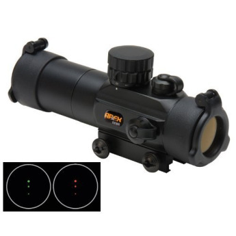Apex Gear 3 Dot Red or Green Reticle Crossbow Scope, Matte Black, AG8430B3