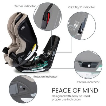 Britax Galaxy360™ Slim Rotating Convertible Car Seat - Teak — thumbnail 6