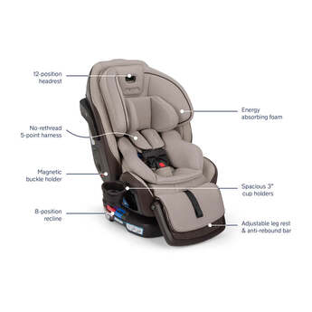 Nuna Exec Next All-in-One Car Seat - Caviar — thumbnail 18