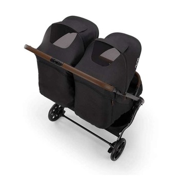 Nuna TRVL dubl Lightweight Stroller Caviar / Chocolate — thumbnail 13
