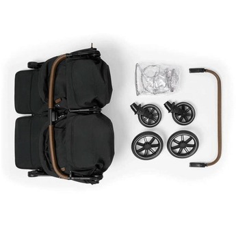 Nuna TRVL dubl Lightweight Stroller Caviar / Chocolate — thumbnail 19