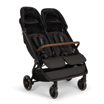 Nuna TRVL dubl Lightweight Stroller Caviar / Chocolate — thumbnail 7