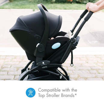 Clek Liingo Infant Car Seat - Railroad Zip — thumbnail 7