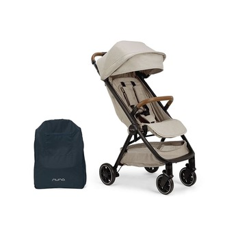 Nuna TRVL Lightweight Stroller with Travel Bag - Sterling — thumbnail 5