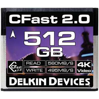 delkin devices 512GB Cinema CFast 2.0 Memory Card