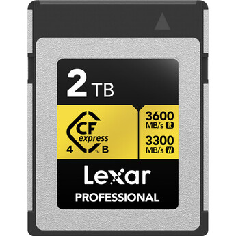 Lexar 2TB Professional GOLD CFexpress 4.0 Type B Memory Card