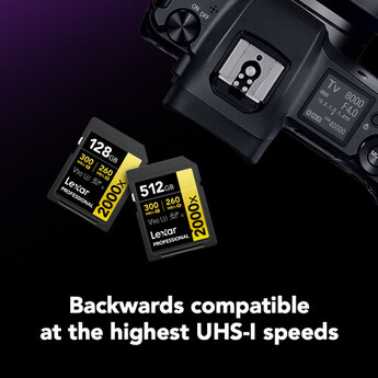 Lexar 512GB Professional 2000x UHS-II SDXC Memory Card — thumbnail 6