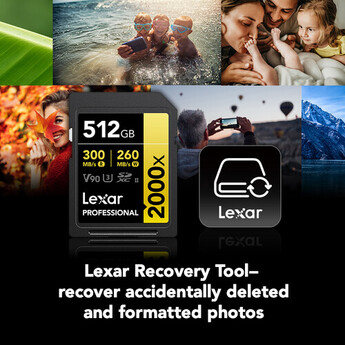 Lexar 512GB Professional 2000x UHS-II SDXC Memory Card — thumbnail 7