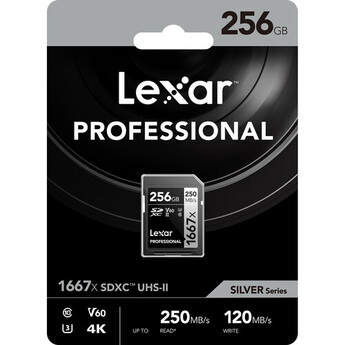 Lexar 256GB Professional 1667x UHS-II SDXC Memory Card — thumbnail 10