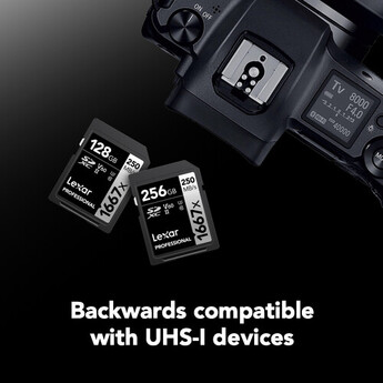 Lexar 256GB Professional 1667x UHS-II SDXC Memory Card — thumbnail 6