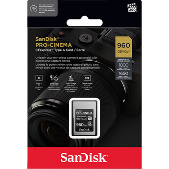 SanDisk 960GB PRO-CINEMA CFexpress Type A SDCFEA-960G-GN4NN Greentoe