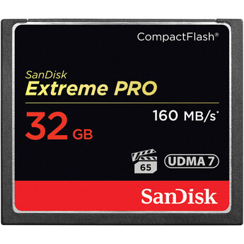 Sandisk 32GB Extreme Pro CompactFlash Memory Card (160MB/s) — thumbnail 2