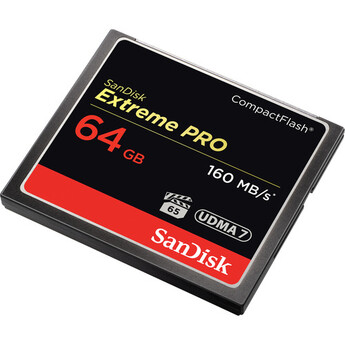 Sandisk 64GB Extreme Pro CompactFlash Memory Card (160MB/s) — thumbnail 2