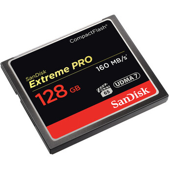 Sandisk 128GB Extreme Pro CompactFlash Memory Card (160MB/s)