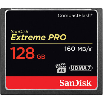 Sandisk 128GB Extreme Pro CompactFlash Memory Card (160MB/s) — thumbnail 3