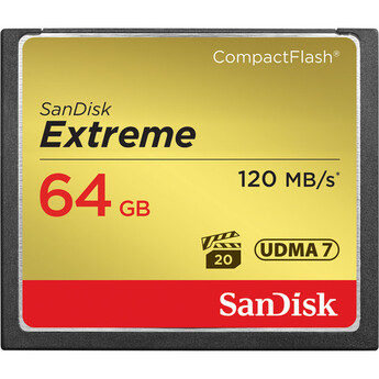 Sandisk 64 GB Extreme CompactFlash Memory Card — thumbnail 2