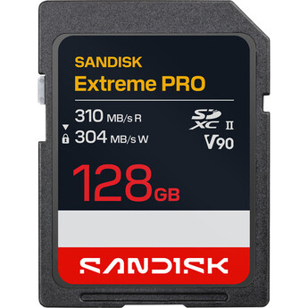 Sandisk 128GB Extreme PRO UHS-II SDXC Memory Card