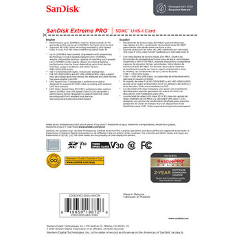 SanDisk 128GB Extreme PRO UHS-I SDXC Memory Card — thumbnail 5