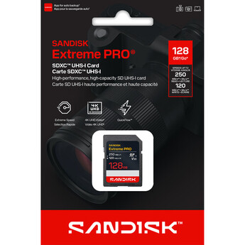 SanDisk 128GB Extreme PRO UHS-I SDXC Memory Card — thumbnail 4