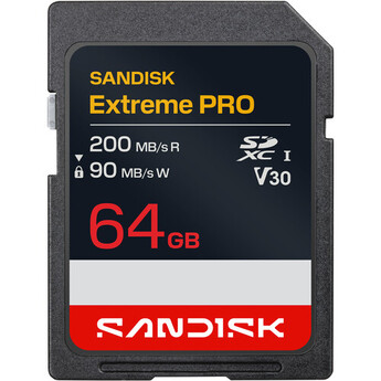 sandisk 64GB Extreme PRO UHS-I SDXC Memory Card
