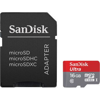 Sandisk 16GB Ultra UHS-I microSDHC Memory Card (Class 10) — thumbnail 3