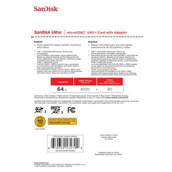 Sandisk 64GB Ultra UHS-I microSDXC Memory Card (Class 10) — thumbnail 5