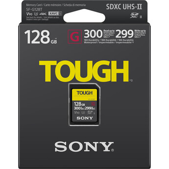 Sony 128GB SF-G Tough Series UHS-II SDXC Memory Card — thumbnail 2