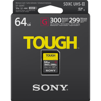Sony 64GB SF-G Tough Series UHS-II SDXC Memory Card — thumbnail 2