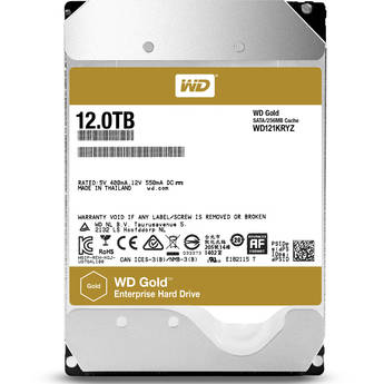 Wd 12TB Gold 7200 rpm SATA III 3.5" Internal Datacenter HDD