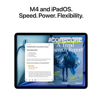 Apple 13" iPad Air (M4, 128GB, Wi-Fi Only, Blue) — thumbnail 4